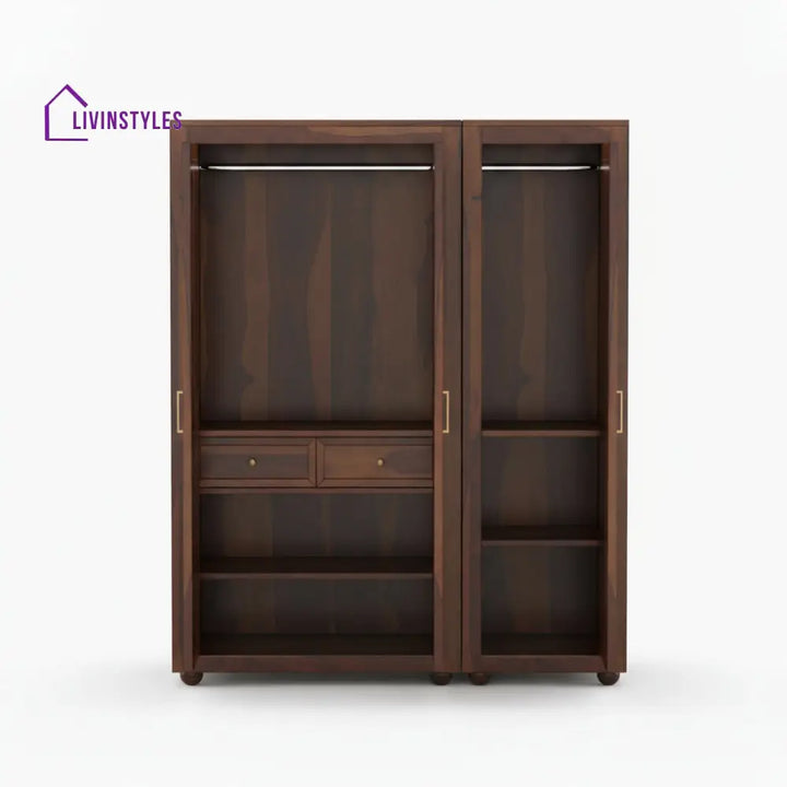Rosa Sheesham Wood 3 door wardrobe