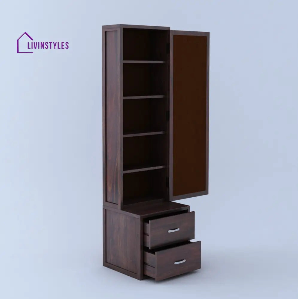 Rosa Solid Sheesham Wood Dressing Table with Cabinet Dresser
