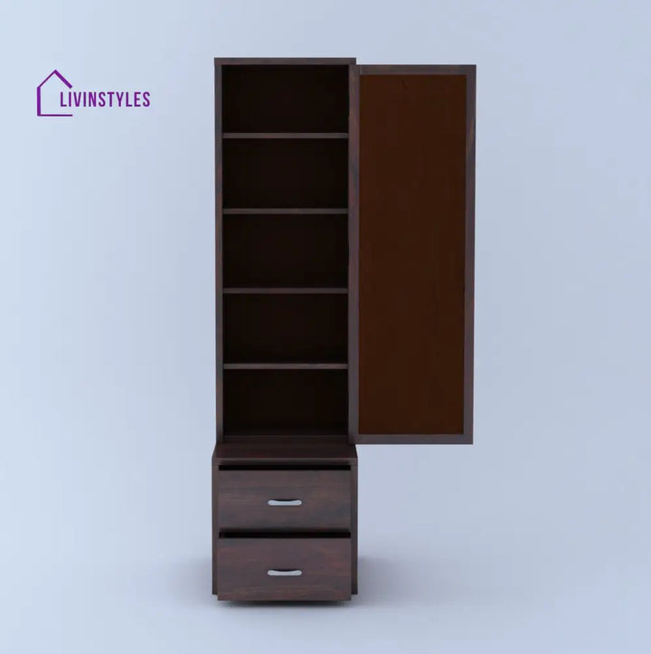 Rosa Solid Sheesham Wood Dressing Table with Cabinet Dresser