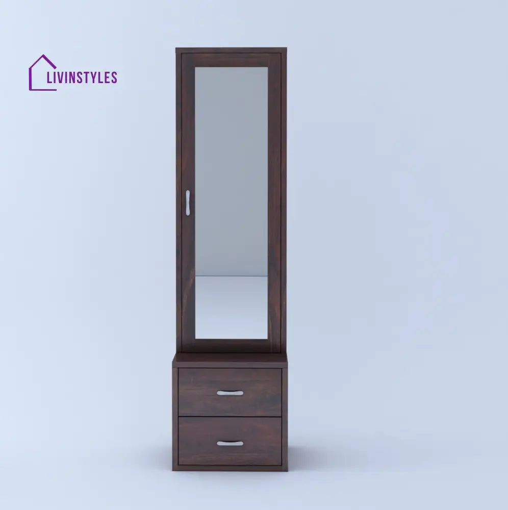 Rosa Solid Sheesham Wood Dressing Table with Cabinet Dresser