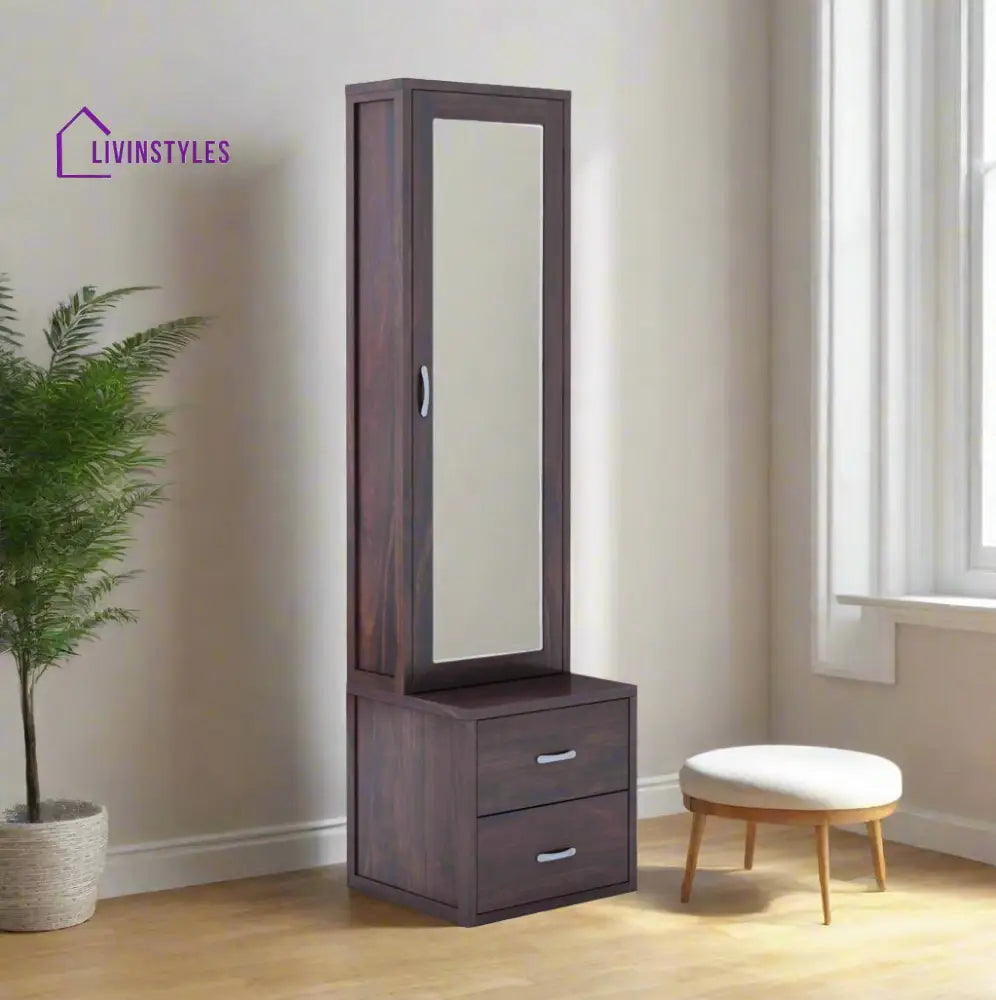 Rosa Solid Sheesham Wood Dressing Table with Cabinet
