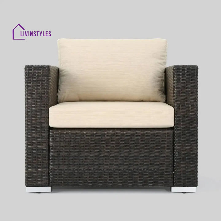 Rosamund Outdoor Rattan Wicker 8-Seater Sofa Set - Sofa Set