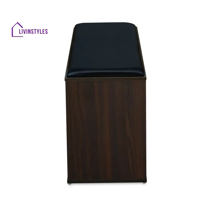 Viktor 3 Door Engineered Wood Shoe Cabinet (Walnut) Home Furniture