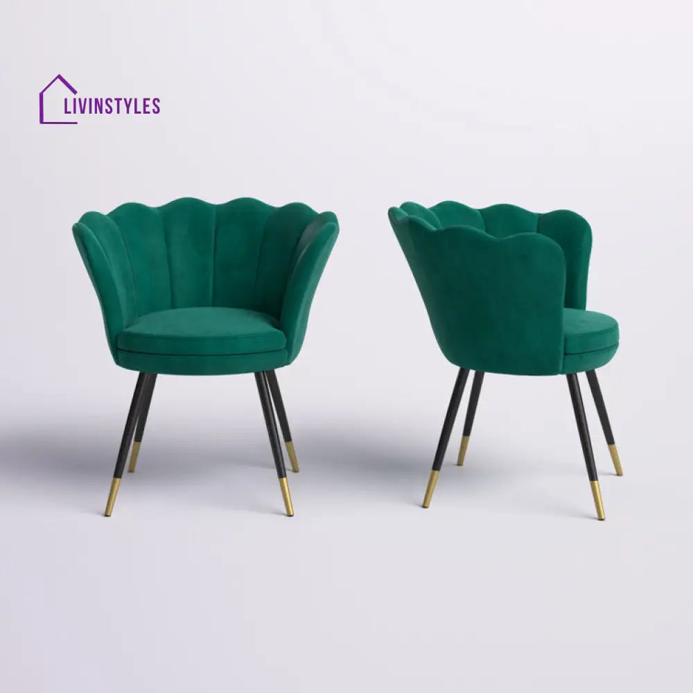 Roshika Metal and Fabric Arm Chair | Living Room Chair | Lounge Chair