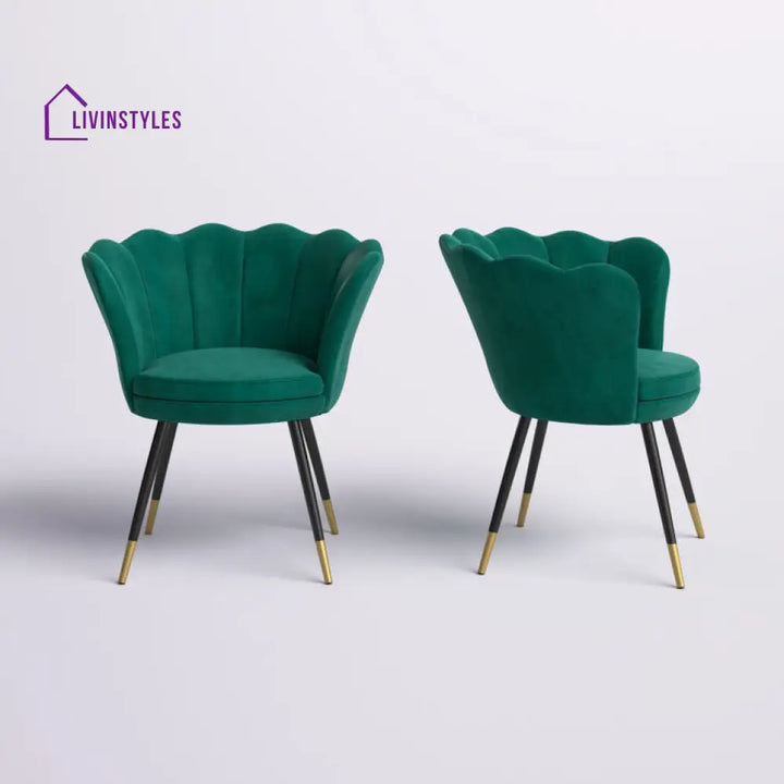 Roshika Metal and Fabric Arm Chair | Living Room Chair | Lounge Chair
