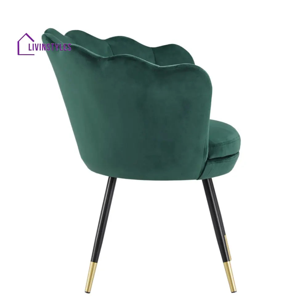 Roshika Metal and Fabric Arm Chair | Living Room Chair | Lounge Chair