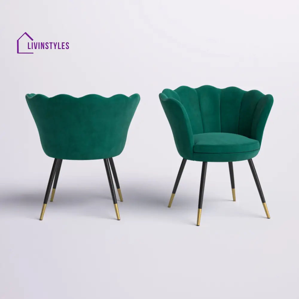 Roshika Metal and Fabric Arm Chair | Living Room Chair | Lounge Chair