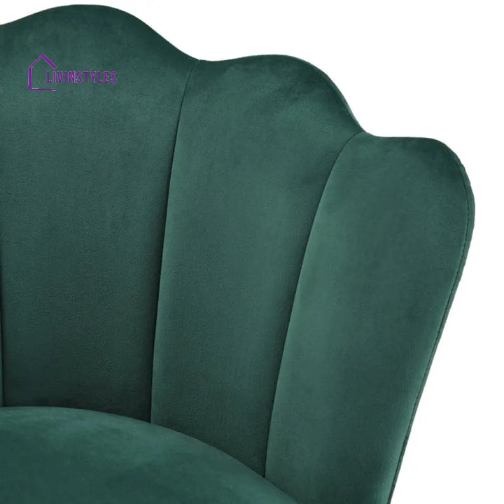 Roshika Metal and Fabric Arm Chair | Living Room Chair | Lounge Chair