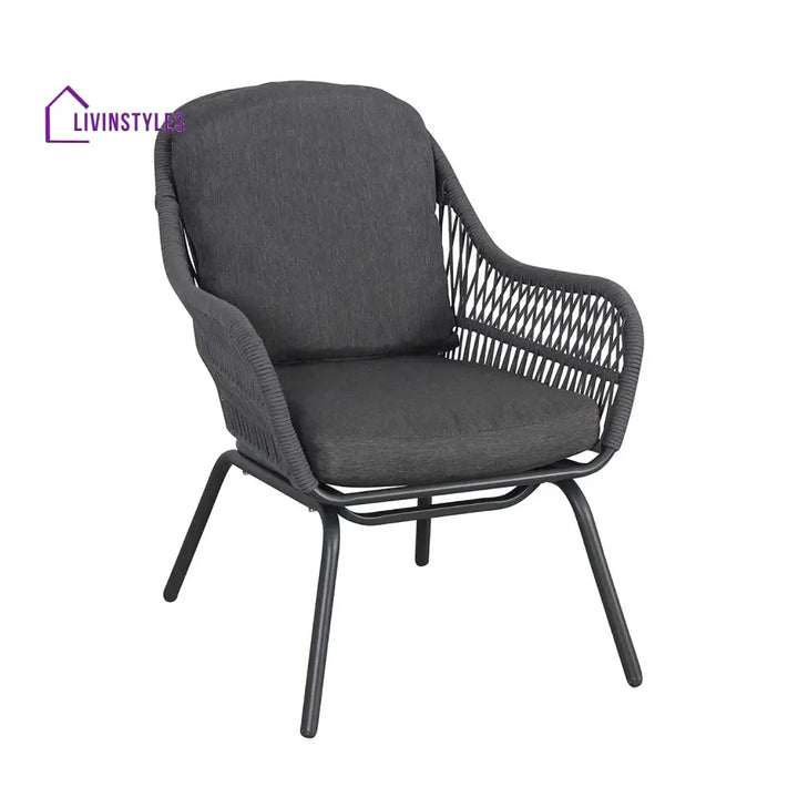 Roshni 3 Piece Outdoor Rope Patio Set - Patio Set