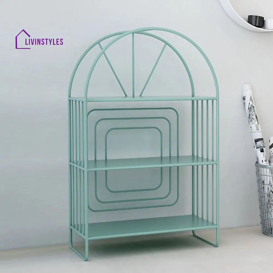 Rozaliya Stainless Steel Frame Bookshelves | Storage Shelves - Single Unit