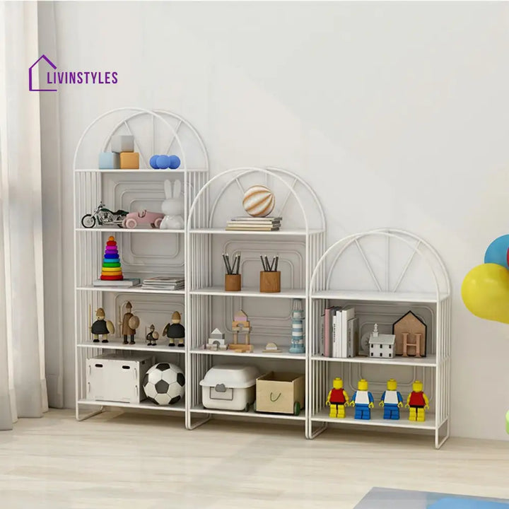 Rozaliya Stainless Steel Frame Bookshelves | Storage Shelves - Single Unit
