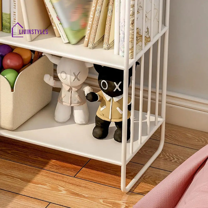 Rozaliya Stainless Steel Frame Bookshelves | Storage Shelves - Single Unit