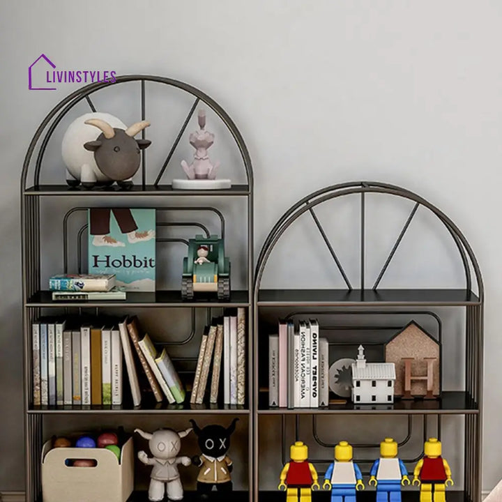 Rozaliya Stainless Steel Frame Bookshelves | Storage Shelves - Single Unit