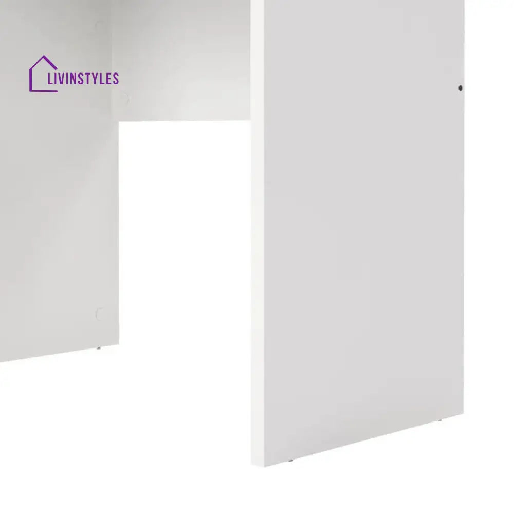 Rozaliya White Study Table for Students