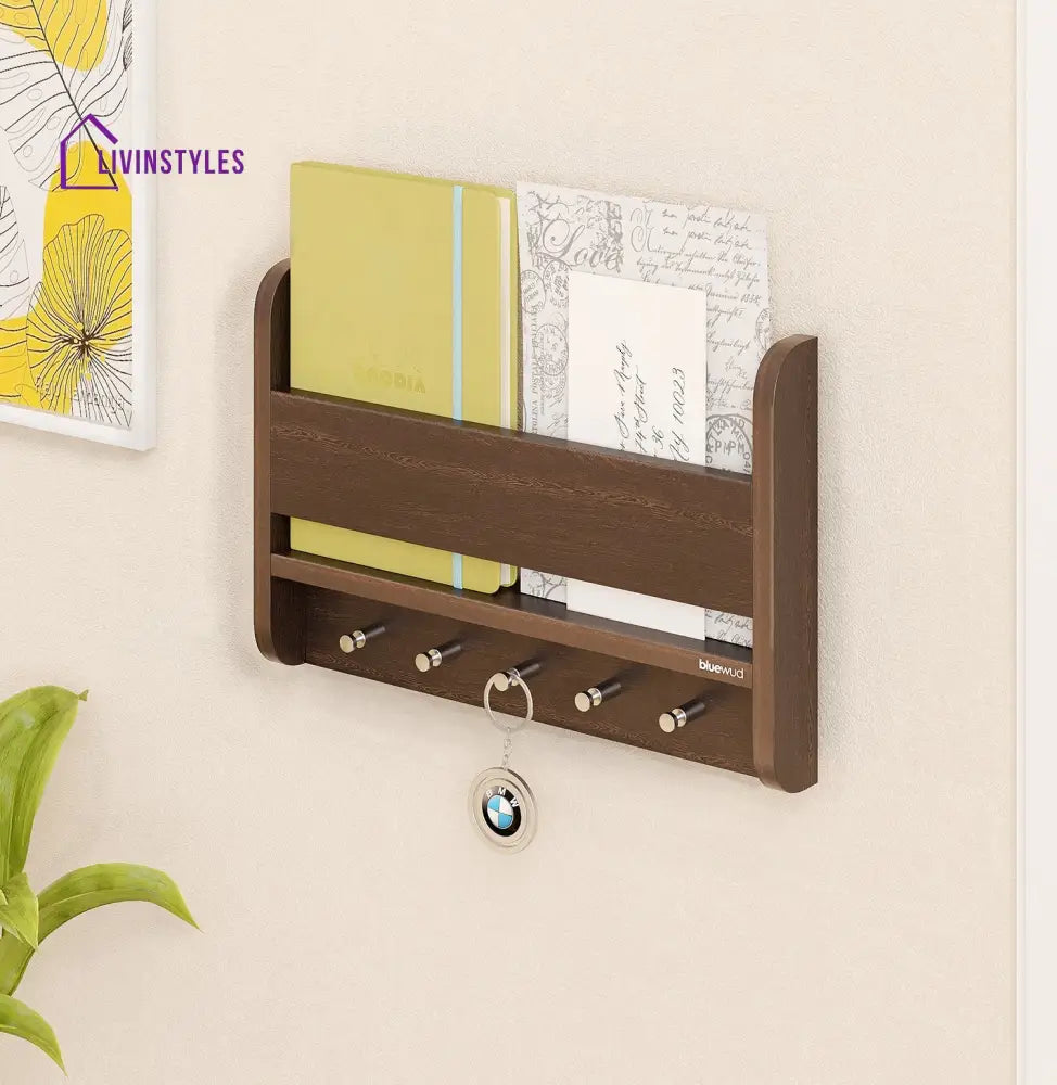 Rozel Key Holder Letter Organizer & Keychain Holder Wenge Key Holder