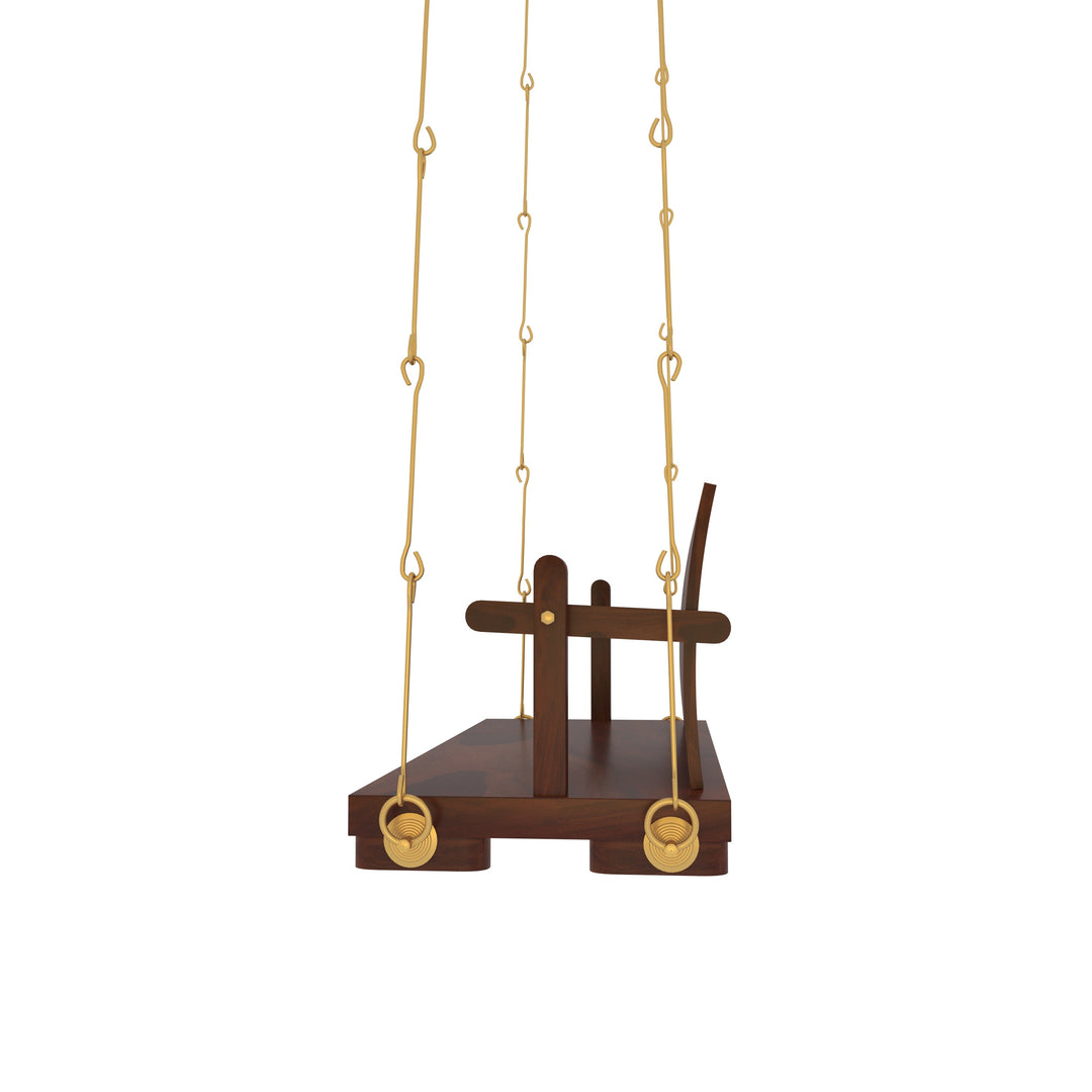Ashna Elegant Wooden Swing Under Staircase with Traditional Decor Accents