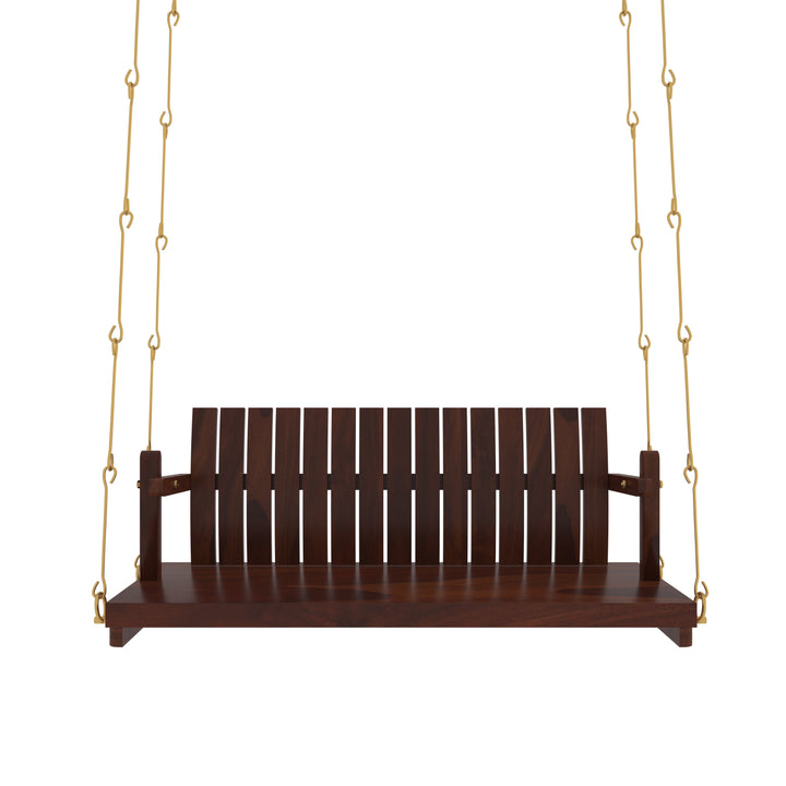 Ashna Elegant Wooden Swing Under Staircase with Traditional Decor Accents