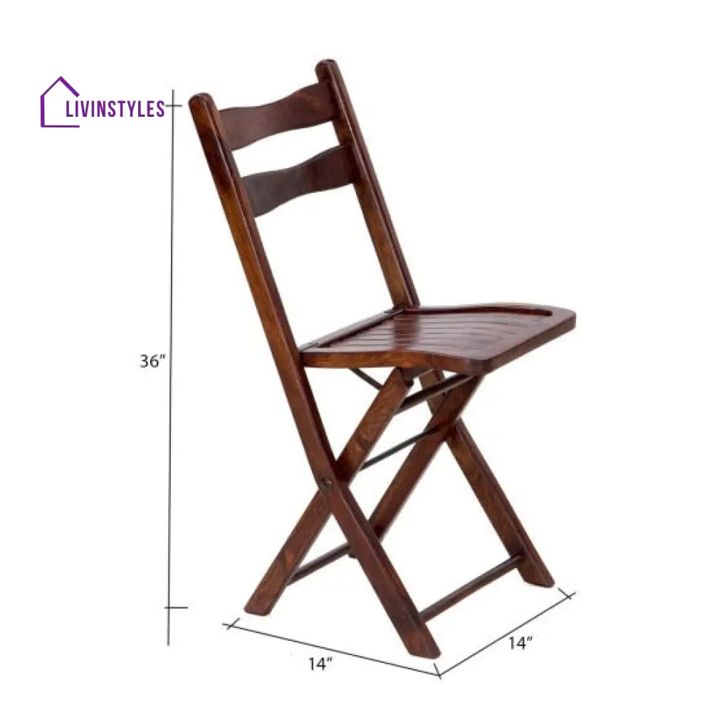 Ruchi Sheesham Wood Foldable Balcony Chairs