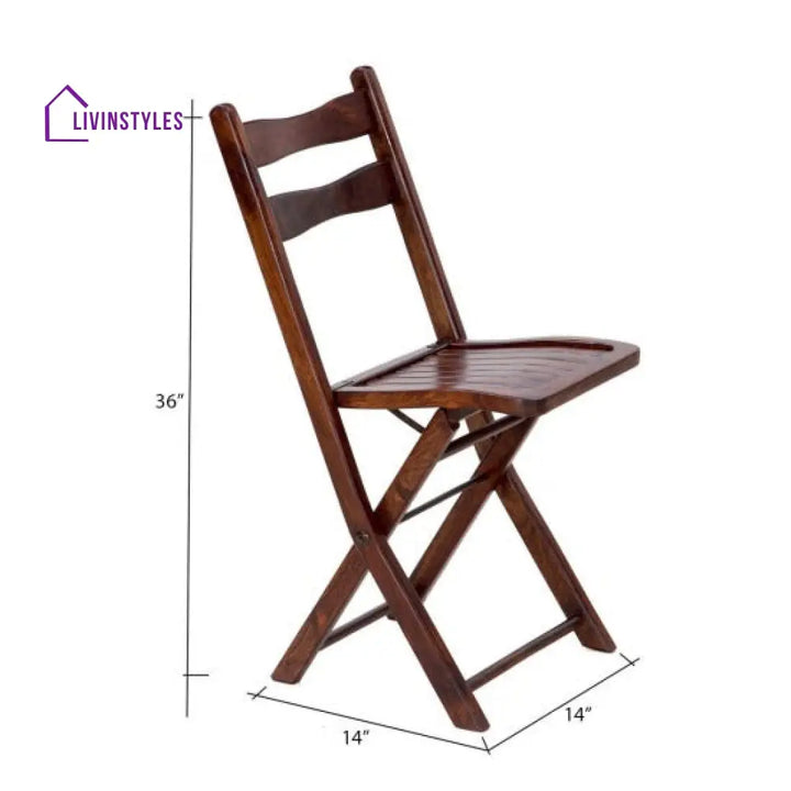 Ruchi Sheesham Wood Foldable Balcony Chairs