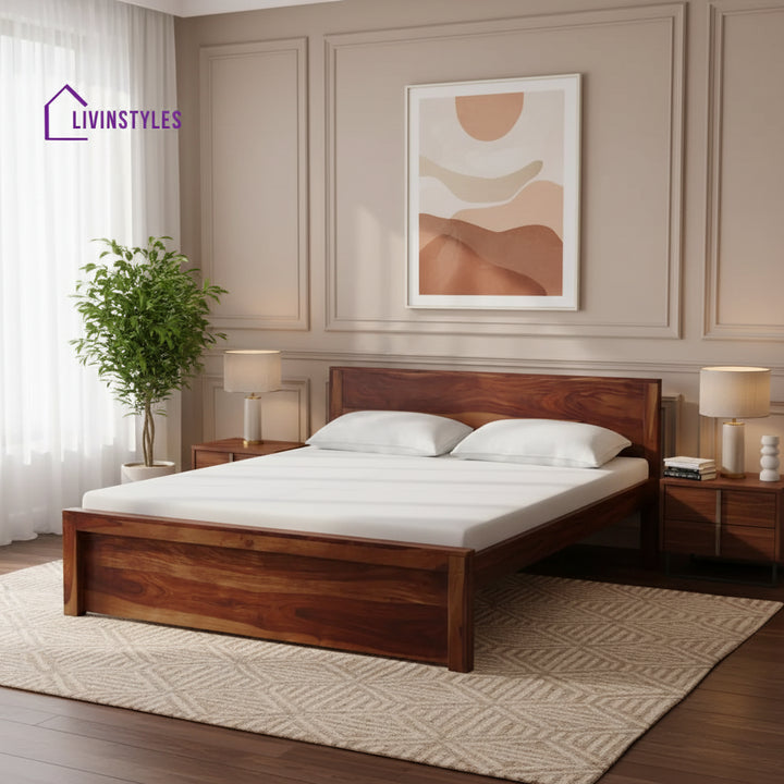 Acro Solid Wood Beds Queen / Honey Bed without storage