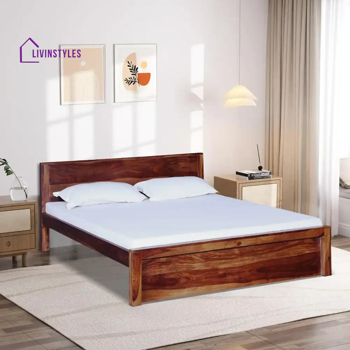 Acro Solid Wood Beds Queen / Honey Bed without storage