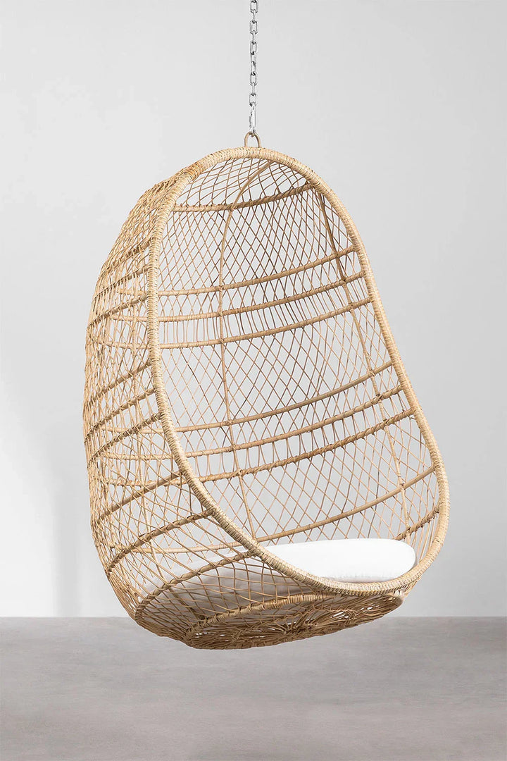 Rogelio Single Seater Hanging Swing Without Stand For Balcony, Garden Swing (Honey)