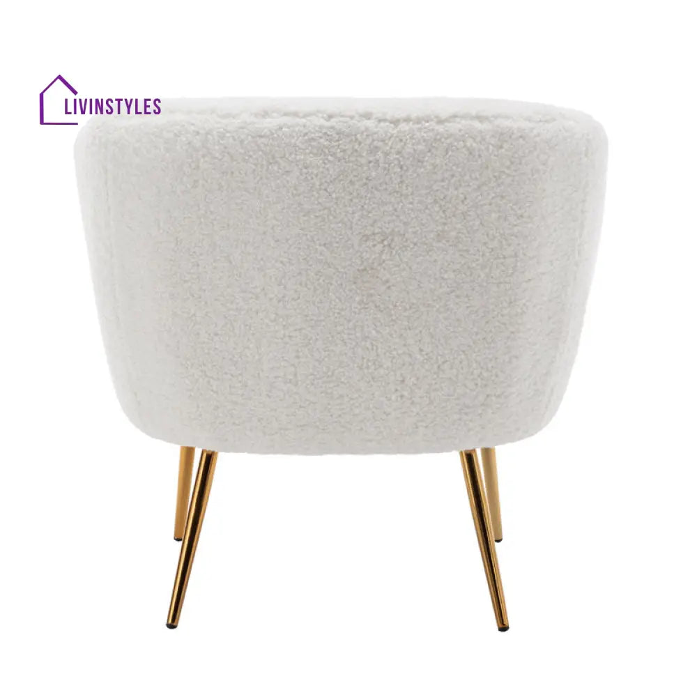 Ruhani Metal and Fabric Chair | Living Room Chair | Lounge Chair