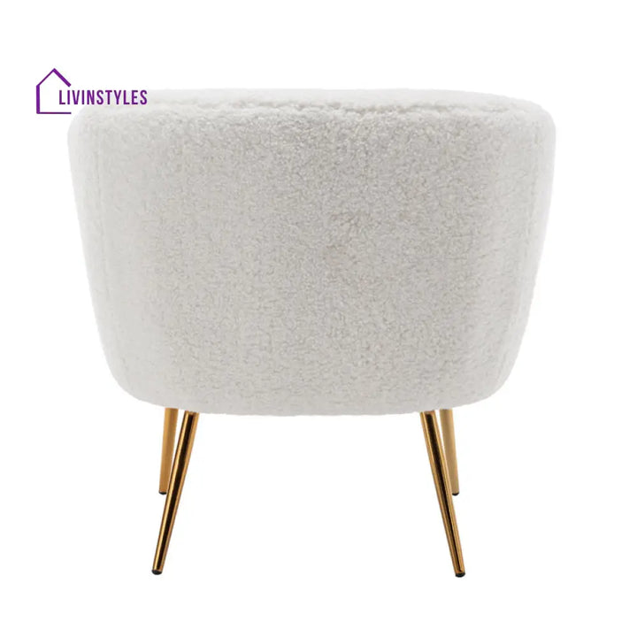 Ruhani Metal and Fabric Chair | Living Room Chair | Lounge Chair