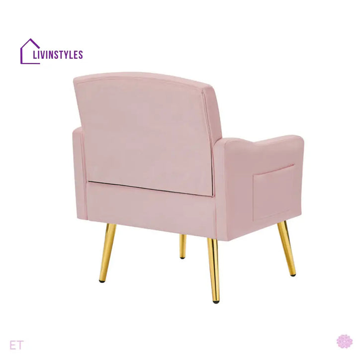 Ruhi Metal and Fabric Arm Chair | Living Room Chair | Lounge Chair