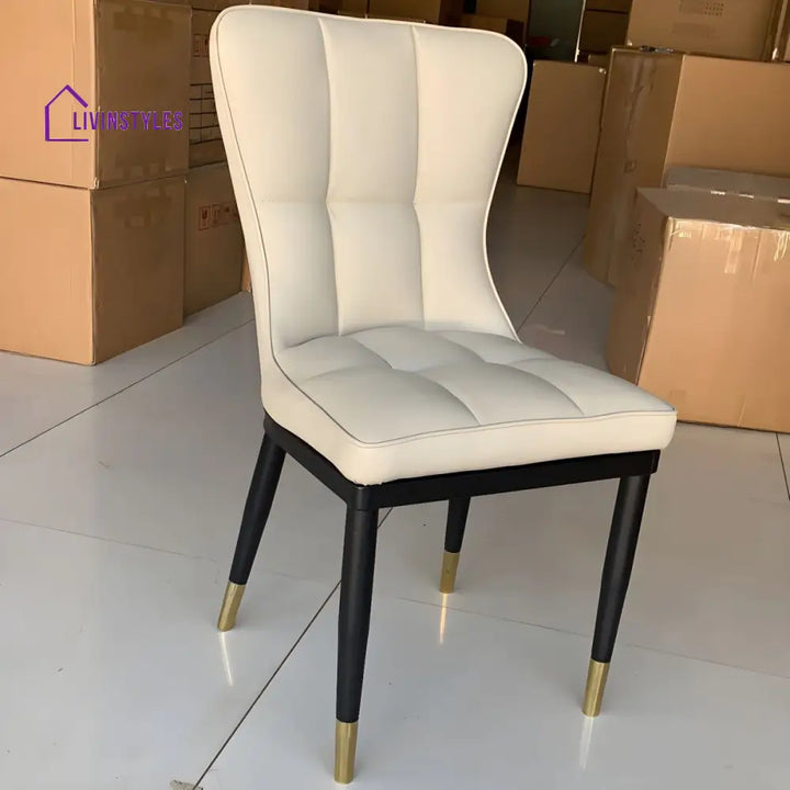 Rumeesa Metal Dining Chair | Stainless Steel