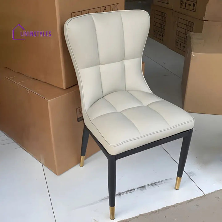 Rumeesa Metal Dining Chair | Stainless Steel