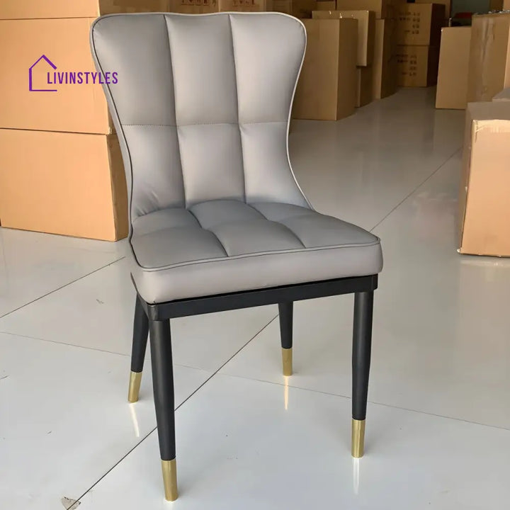 Rumeesa Metal Dining Chair | Stainless Steel