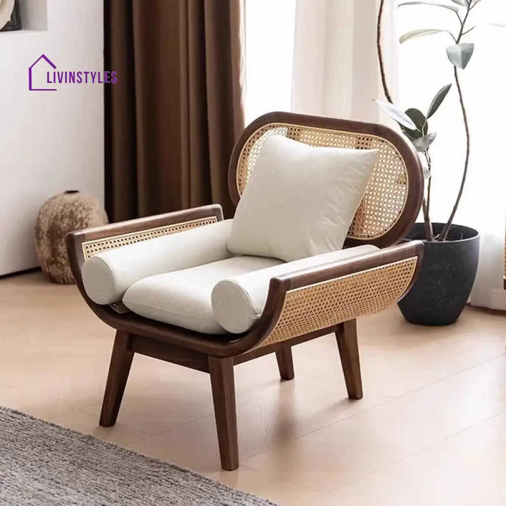 Rumeesa Solid Wood 3 + 1 + 1 Seater Sofa Set for Living Room