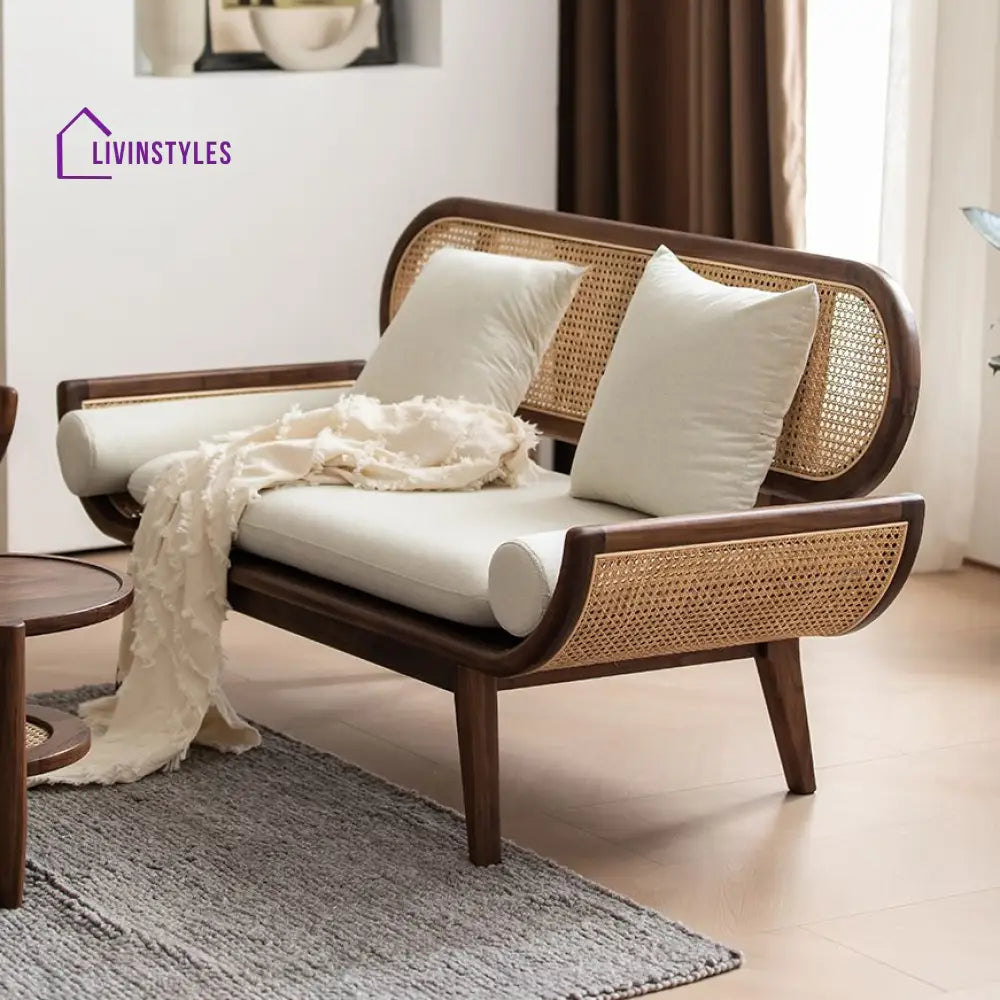 Rumeesa Solid Wood 3 + 1 + 1 Seater Sofa Set for Living Room