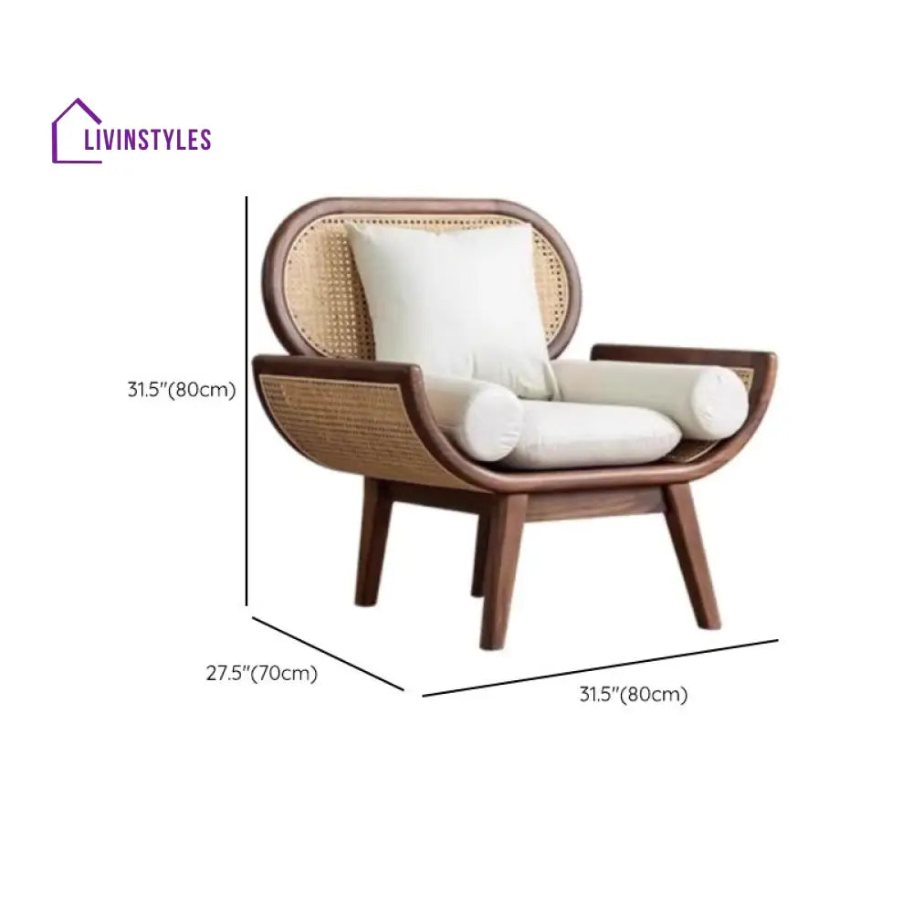 Rumeesa Solid Wood 3 + 1 + 1 Seater Sofa Set for Living Room