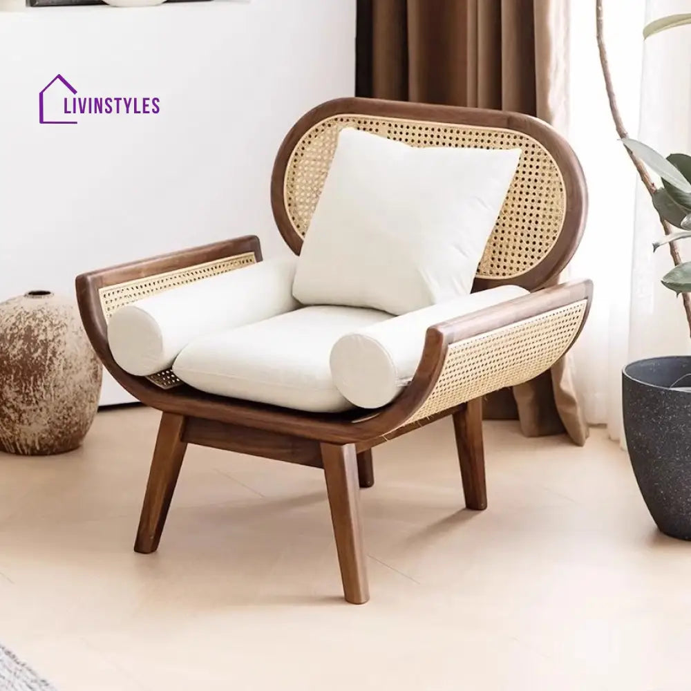 Rumeesa Solid Wood 3 + 1 + 1 Seater Sofa Set for Living Room