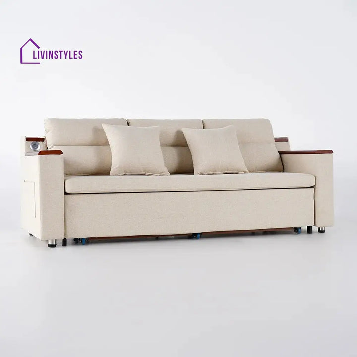 Rupal Fabric Sofa Come Bed with Storage for Living Room | Space Saving Sofa
