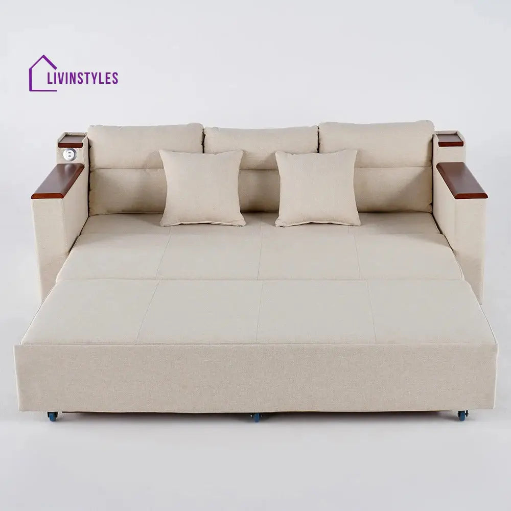 Rupal Fabric Sofa Come Bed with Storage for Living Room | Space Saving Sofa