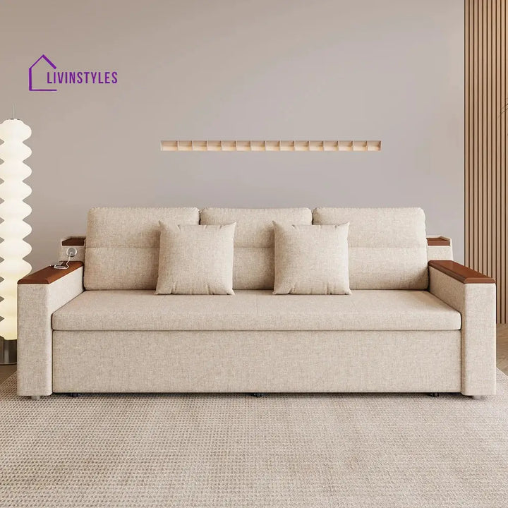 Rupal Fabric Sofa Come Bed with Storage for Living Room | Space Saving Sofa