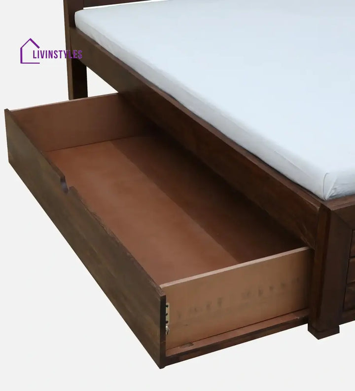 Moscow Indian Rosewood Storage Beds with Drawer Bedroom Furniture Sets