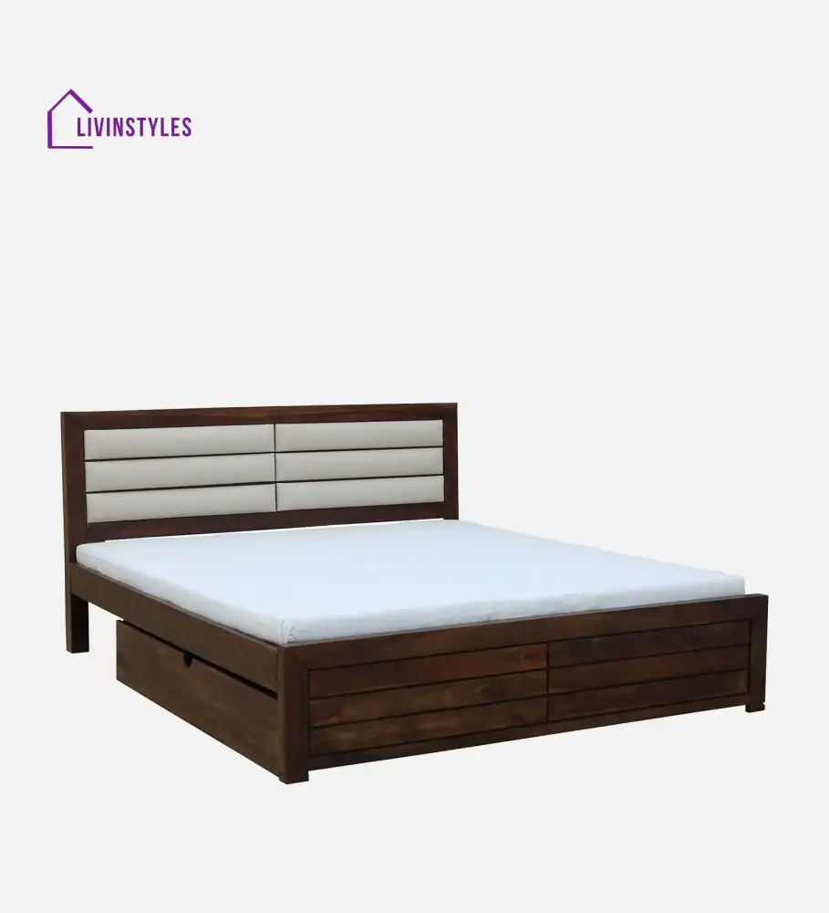 Moscow Indian Rosewood Storage Beds with Drawer Bedroom Furniture Sets