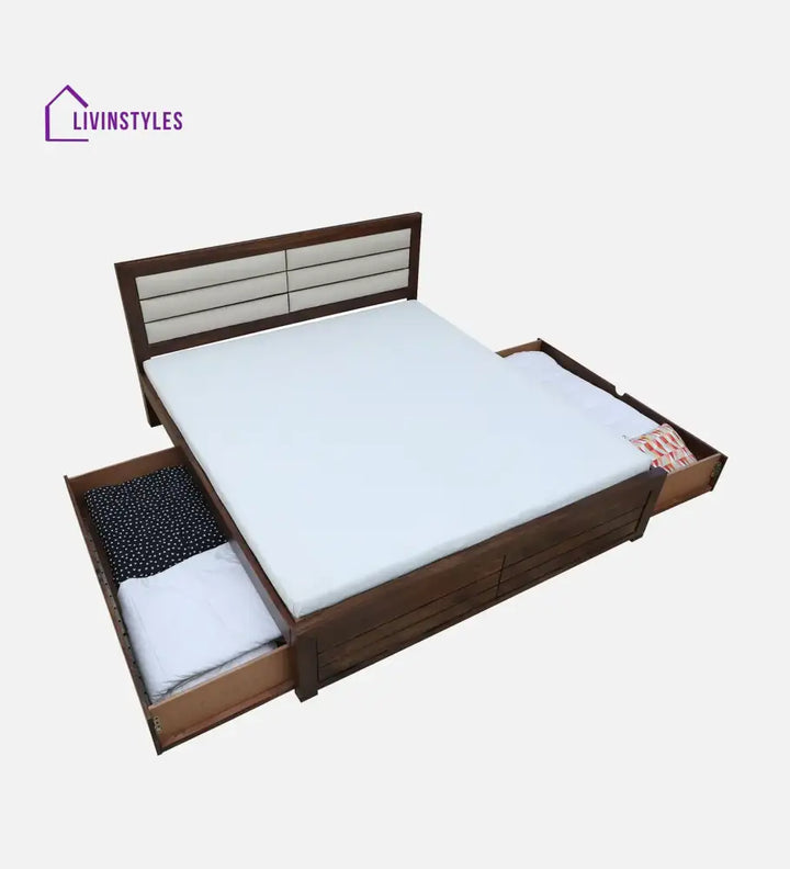 Moscow Indian Rosewood Storage Beds with Drawer Bedroom Furniture Sets