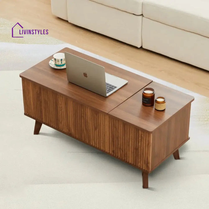 Rupal Solid Wood Coffee Table with Lift Top Mechanism