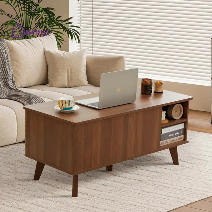 Rupal Solid Wood Coffee Table with Lift Top Mechanism