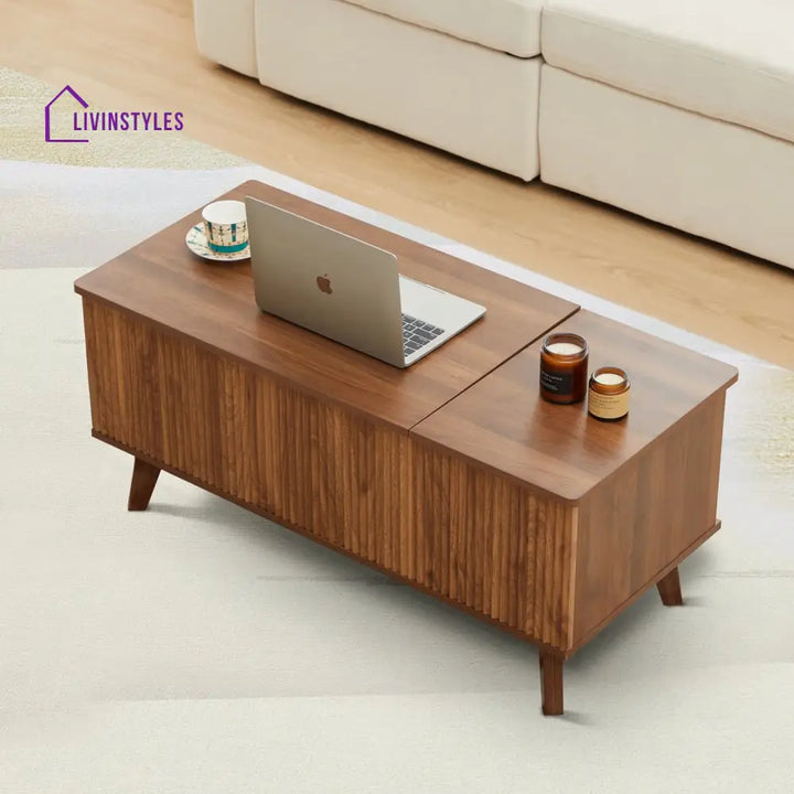 Rupal Solid Wood Coffee Table with Lift Top Mechanism