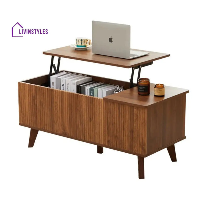 Rupal Solid Wood Coffee Table with Lift Top Mechanism