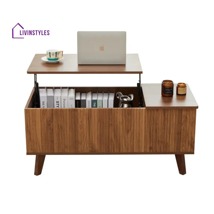 Rupal Solid Wood Coffee Table with Lift Top Mechanism