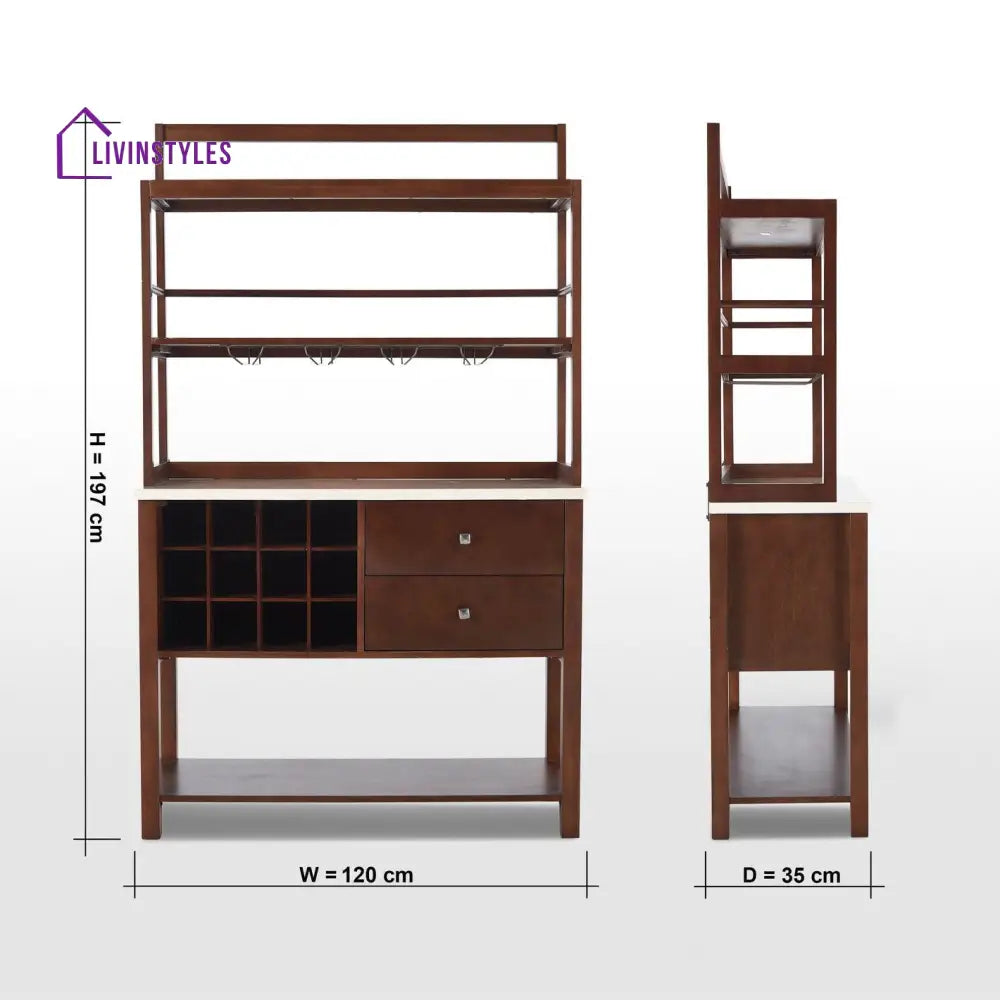 Ruslan Chic High Bar Cabinet & Counter