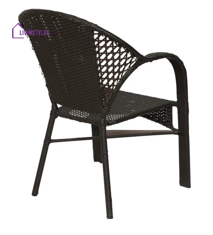 Rutu Outdoor Patio Seating Set 2 Chairs and 1 Table Set (Brown) - Coffee Table Sets
