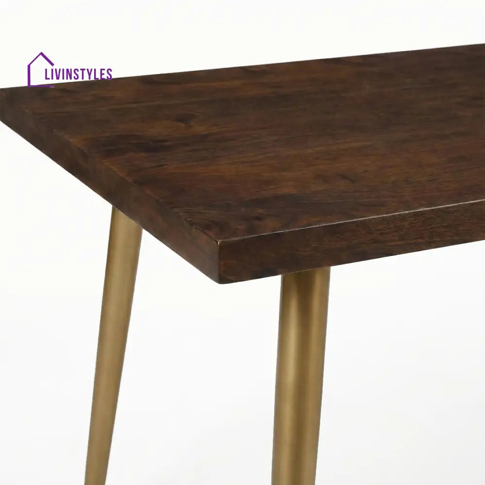 Ryan Slat 6 Seater Dining Table | MS Legs and Mango Wood Top - Furniture